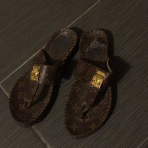 Louis Vuitton flip flop sandals